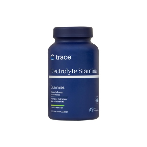[BRSW2CAFAAAQ4237] Trace Minerals Electrolyte Stamina Gummies - Boost Energy, Endurance, Muscle Stamina & Hydration - Vegan - Lemon Lime - 90 Count (30 Servings)