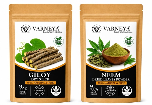 [BRSRYZYKCEMR4YD5] Raw Herbal Ingredients Combo | Organic Giloy & Neem Leaves | Chemical-Free