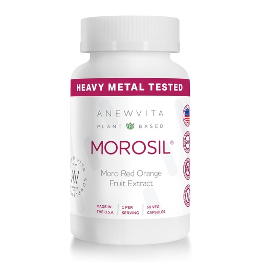 [BRSRM2QFCICAI3L7] Anew VitaㅤMorosil: Antioxidant & Nutrition Supplement for Men & Women | Wellness & Vitality | Moro Red Orange | Non-GMO, Gluten Free, 60 Vegetable Capsules | Made in USA