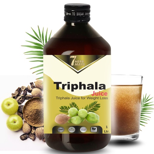 [BRSREBT5OZ6AEH3B] Triphala Juice | Ayurvedic | Cold-Pressed Amla, Harad & Baheda | No Added Sugar | Herbal Juice for Daily Energy, Gut & Inner Balance (1.5 Litre)