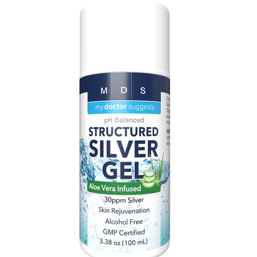 [BRSWIBI2ORYWK336] Colloidal Silver Gel, Burn and Wound Care with Aloe Vera - 30ppm pH Balanced Formula Helps Soothe Burns, Sores & Eczema - Structured Silver - Made in USA (3.38 oz)