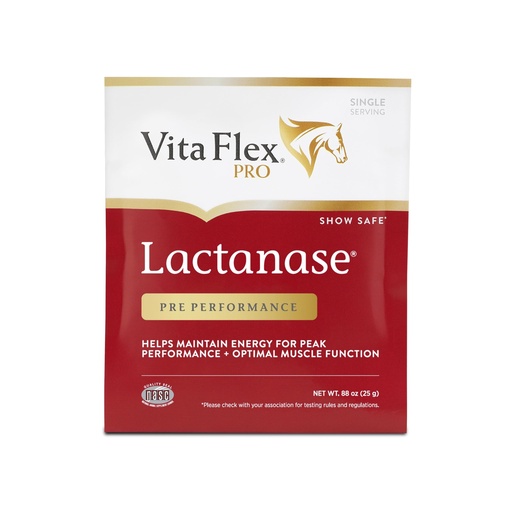 [BRSWIYQBBMARCETM] Vita Flex Pro Lactanase Pre Performance Horse Supplements, 25 g Packets, Show Safe Horse Muscle Supplement, for Energy, Metabolism & Stamina | Equine Metabolism Support