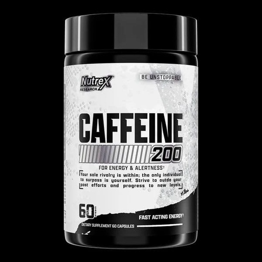 [BRSRACAZPMJWOHYZ] Nutrex Caffeine 200, Energy and Alertness Supplement, 200mg Anhydrous Caffeine, 60 Liquid Capsules