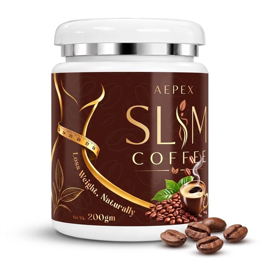 [BRSRYGD5DN4AEADD] Slim Coffee - 200 Grams - Helps with Weight Management and a Slimmer Body | Premium Coffee Powder wth Whey Protein and Green Tea Extract