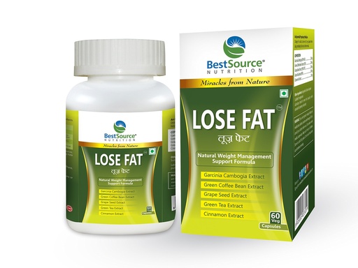 [BRSWGZALBZ5WC3LD] BestSource Lose Fat for Metabolism & Weight Wellness, 60 Veg Caps