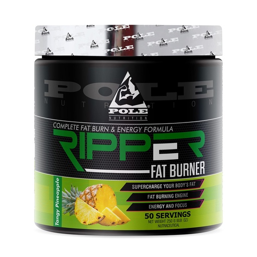 [BRSREYIZPMFAADTP] Pole Nutrition Ripper Fat Burner | Tangy Pineapple Flavor | 250g | 50 Servings | Advanced Weight Management Formula for Energy Focus and Fat Loss
