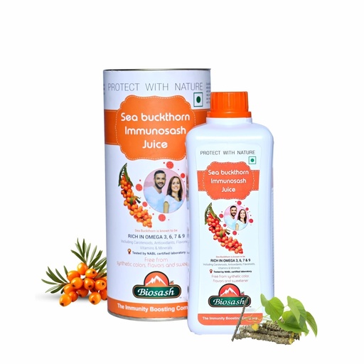 [BRSRABAODN5GKEI6] Biosash Sea Buckthorn Immunosash Juice 250ml | From Certified Organic Berries, Cold-Pressed | Rich in Omega 3 6 9, Vitamin & Antioxidant | Herbal extracts for Immunity, Wellness & Vitality | 50 Serves