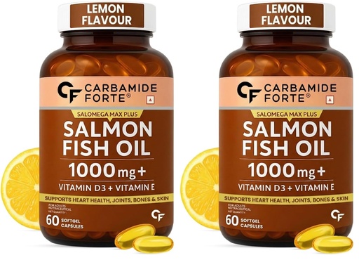 [BRSREAQEOINRU3TZ] Carbamide Forte Salomega I Omega 3 I 60 Capsules (Pack of 2)