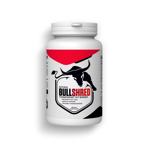 [BRSW2GA6CMFBGGYU] BULLSHRED | THERMOGENIC FAT BURNER | REGULATES APPETITE | TRIGGERS THERMOGENESIS | ACETYL-L-CARNITINE, GREEN COFFEE, GREEN TEA CAFFEINE, DANDELION LEAF, YOHIMBE BARK | 60 CAPSULES | FSSAI APPROVED