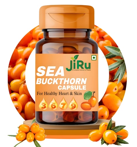 [BRSRECQPCMBWCHQZ] Jiru Sea Buckthorn Capsules for Healthy Heart and Skin, Omega 3-6-7-9 Supplement