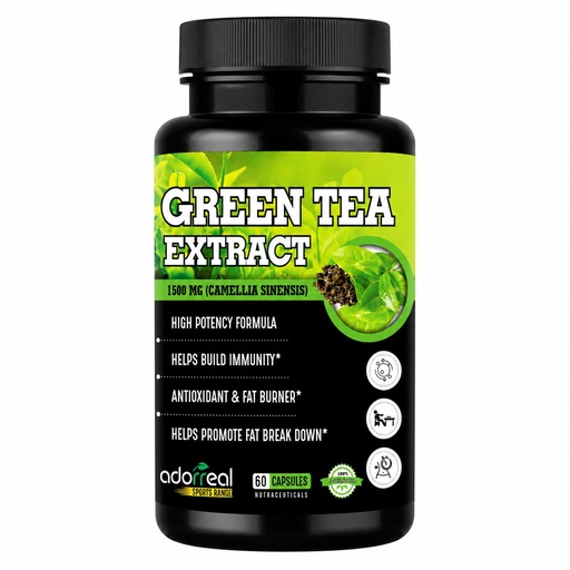 [BRSWYFQ7BMMBGALD] Green Tea Extract 60 capsules for Weight Loss (Fat Burner) & Antioxidant Metabolism Booster Supplement Capsule Support Healthy Weight Management & Support Regulation of Hunger