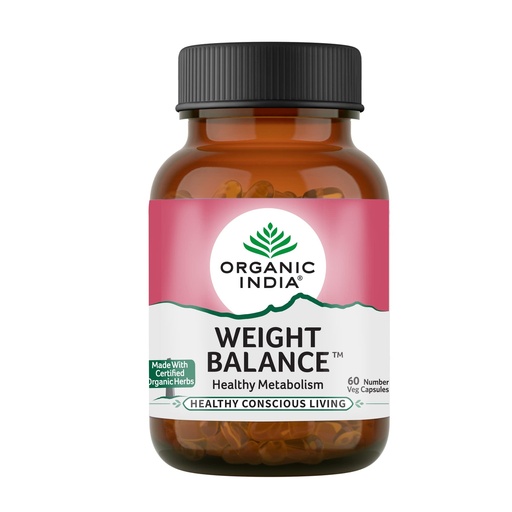 [BRSWKGQLAIBB2A3E] Organic India Weight Balance Capsules (60 g)