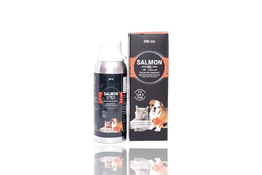 [BRSRMCD5OUNWKFYV] Salmon Oil Supplement with Omega, Vitamins for Dogs and Cats- 200 ML