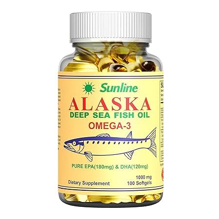 [BRSRGYIZC55Q2ALG] SANA SKINCARE Deep Sea Fish Oil Omega-3, 100 Count (Pack of 1)