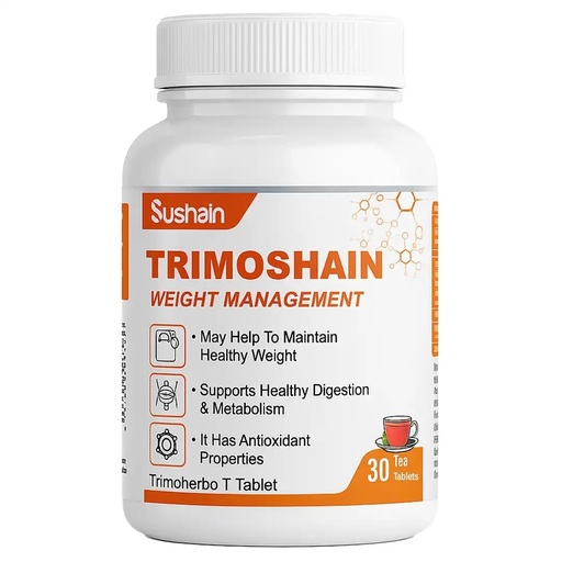 [BRSRGAYEDF4AMA3G] Trimoshain Weight Loss Tablets for Women & Men | Ayurvedic Herbal Tablets for Weight Management, Metabolism & Fat Support | 30 Tablets