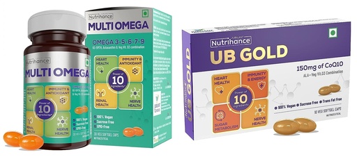 [BRSRO2QTCUIGO2Y4] Multiomega 100% Vegan Omega Softgel (30 Capsules) | Multiomega 100% Vegan Omega Softgel (10 Capsules) | 40 Softgels, 2 count