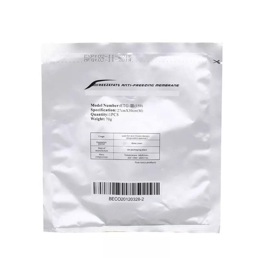 [BRSREZQRBAHAMEL5] 70g Anti-freeze membranes fat freezing Napkins membrane | fat freeze cryolipolysis machine anti frostbite cryo pad 70g freezefat anti-freezing membrane 27x30