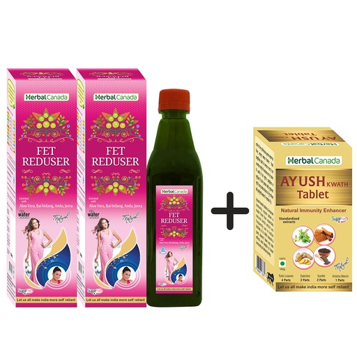 [BRSW2EIYOQJRO3TP] HARC Herbal Canada Fat Reducer (Pack of 2)| Get Ayush Kwath Tab Free of worth 200rs| helpful in Weight Management and loss of appetite | 100% Ayurvedic