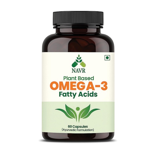 [BRSREFLQPMHQKA3K] NAVR Herbal Omega 3-6-9 Supplement | Heart Support Brain & Joint Health Support - 60 capsule