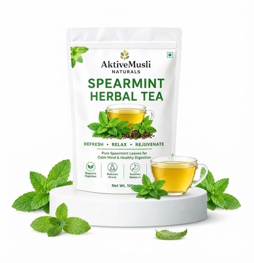 [BRSRYGDRAF7GO237] Spearmint Herbal Tea Leaves 100% Natural and antioxidant, PCOD/PCOS Herbal tea