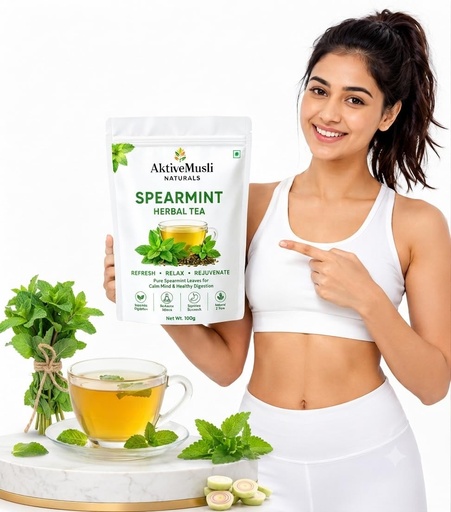 [BRSRYGDROV4GOCLD] Premium Spearmint Leaves for Tea Freshly Packed leaves for PCOS, PCOD Tea