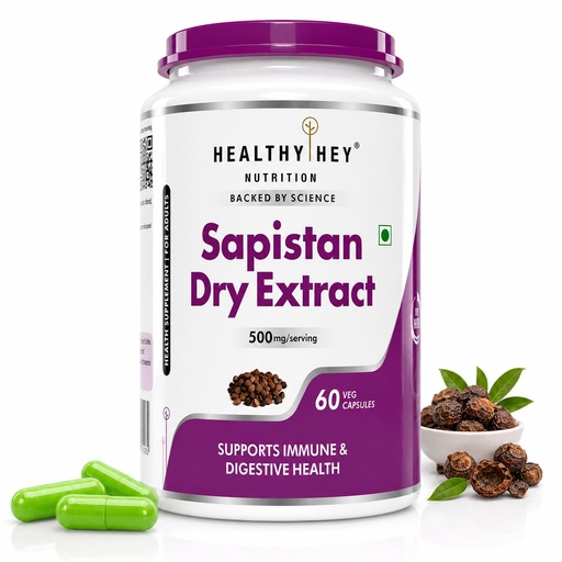 [BRSW2HYZOYIA2CD4] HealthyHey Nutrition Sapistan Dry Extract, 5:1,60 Vegetable capsules