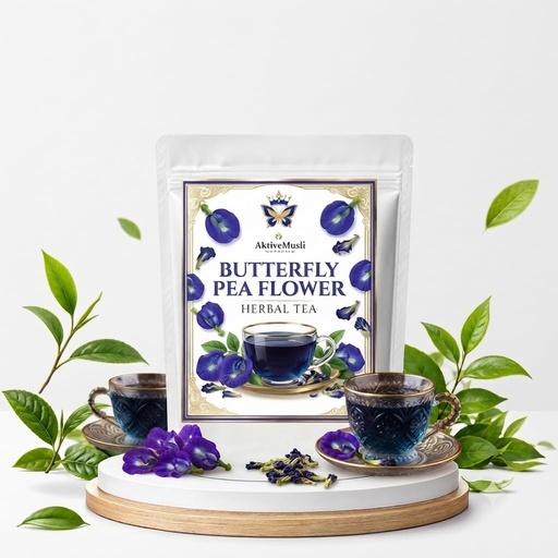 [BRSRYGQQCUPQIFDH] Butterfly Pea Herbal tea Tisane With Caddy Herbal Infusion Tea