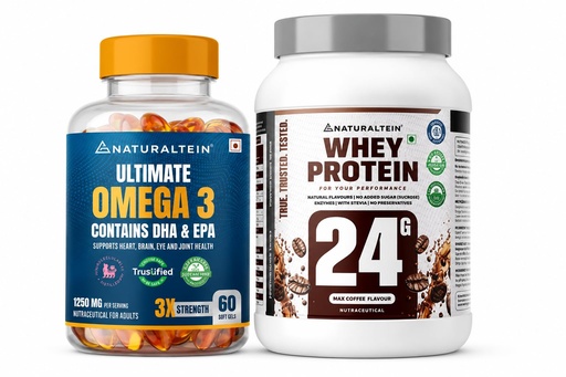 [BRSRYGT2B5YQKCTV] Naturaltein Omega-3 & Whey Protein Bundle
