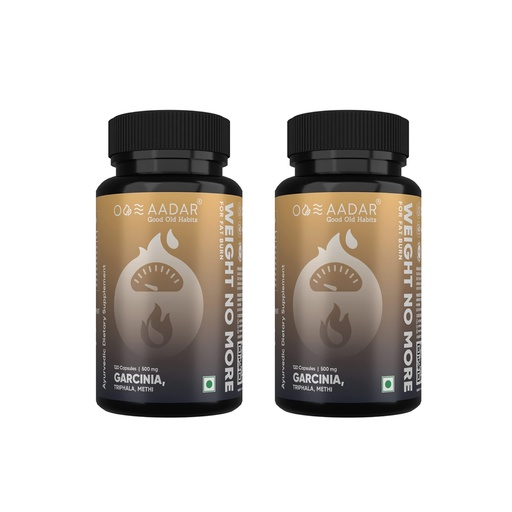 [BRSWGCYLPMJQ2HLX] Aadar Weight No More Capsule, 120 Capsules (Pack Of 2)