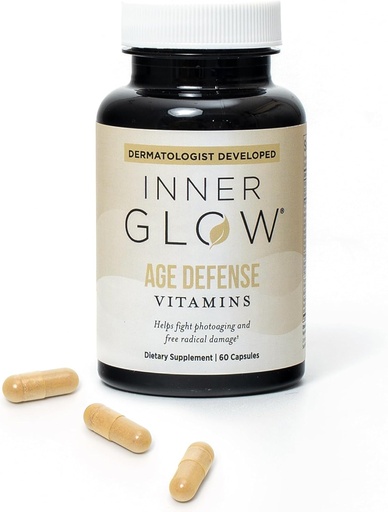 [BRSWYGAKC5YWCA3U] Vitaminas de Defensa de la Edad - Dermatólogo y Cirujano Plástico Desarrollado para combatir el fotoaging y Melasma, Polypodium Leucotomos Fórmula Antioxidante – Vegan, Gluten-Free – 60 cápsulas