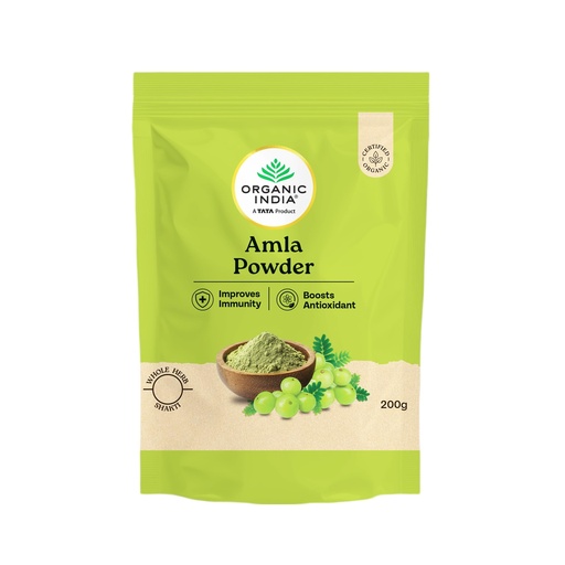 [BRSREFL6OEMGCALA] A TATA Product - Organic India Amla Powder, 200g, Whole Hera, Improves Immunity, Boosts Antioxidant, Certified Organic