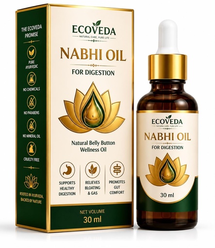 [BRSRYFA7CECAAH33] Digestion & Detox Nabhi Oil | Belly Button Oil with Herbal Formulation For Weight Loss | Bloating Relief, Gas, Acidity & Gut Cleanse | Heals through 72,000 Nadi Navel Therapy | 30ml