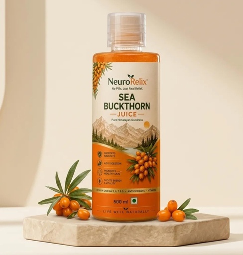 [BRSRY2YNBECWCDLF] Sea Buckthorn Juice – 500ml | Omega 7-Rich Superfruit | Supports Immunity, Glowing Skin & Gut Health 3, 6 & 9 (Pack of 1)