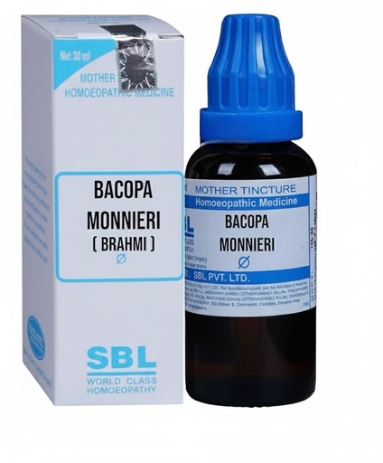 [BRSRGZQ2BUNWKYLJ] SBL Bacopa Munnieri (Brahmi) Mother Tincture Q 30ml - Set of 1 Bottle
