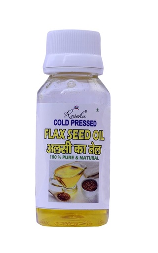 [BRSRAHQHBYCWGAY3] Cold Pressed Flaxseed Linseed Oil, Alsi Ka Tel Tisi, Rich in Omega 3-6-9 Weight Loss Fiber Rich Health Care Non- Fish Oil (50 ml, Pack of 1)