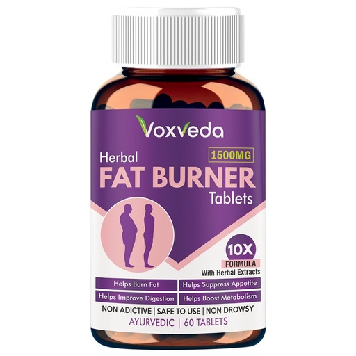 [BRSRAEABB4IA4H3U] Fat Burner Tablets 1500 mg (60 Tablets) | Fat Burner Tablet for Men and Women | Herbal Fat Burner Tablets | Helps Weight Loss Support with Herbal Extracts | Helps Burn Fats