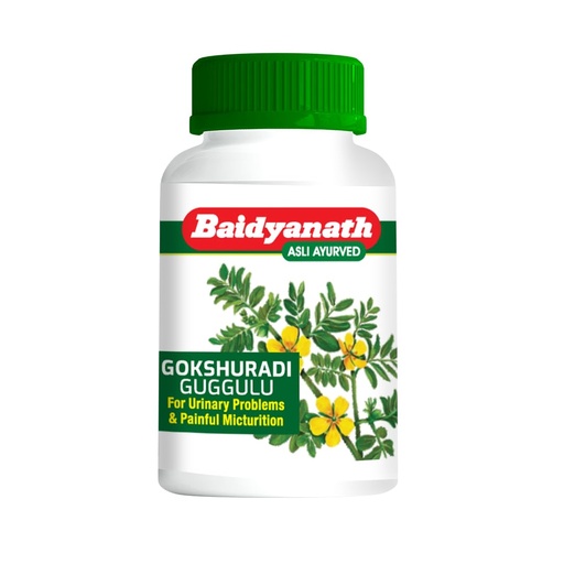 [BRSREYAOB4CR6YA6] Baidyanath Gokshuradi Guggulu - 80 Tablets | Ayurvedic Formula for Kidney & Urinary Health | Supports Urinary Tract, Bladder & Urine Flow | With Gokhru, Haritaki & Amla |