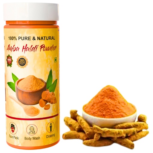 [BRSRAGT2AEMWCHLV] Organic Amba Haldi Powder 150 Gram | 100 % Natural Amba Haldi Powder | Immunity Booster, Anti-Oxidant, Anti-Inflammatory Turmeric | Skin & Face Pack