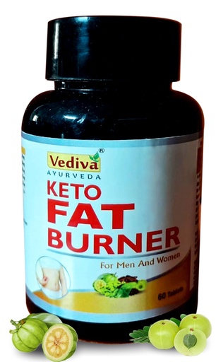 [BRSRACTYCN5RYCDB] Keto Fatburner Ayurveda, 60 Tablets for Men & Women (Pack of 1)