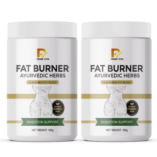 [BRSRYGD5DIIGCFYZ] PRIMEVITA Fat Burner Powder | Thermogenic | Supports Weight Management & Boosts Metabolism 160g (PACK-2)