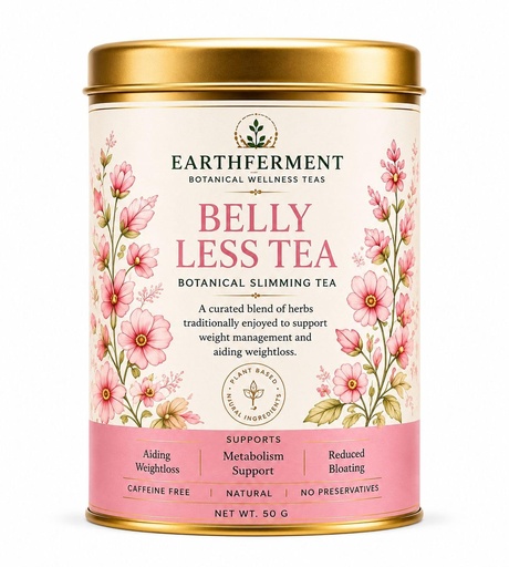 [BRSRY2Q2OYCAYHT7] EARTHFERMENT Belly Less Tea 50g | Natural Herbal Tea Blend | Loose Leaf Tea Infusion | Refreshing Beverage for Everyday Enjoyment