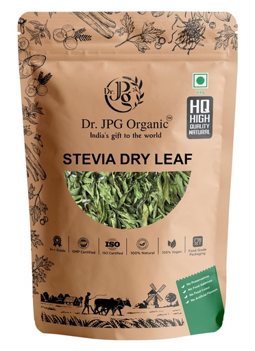 [BRSRGZD5CUMRGYDV] Dr. JPG Organic Stevia Dry Leaves 150g / SteviaSugar Free/Natural Sweetener/Stevia Rebaudiana/Zero Calorie.