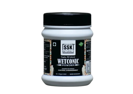 [BRSRGFIDOAORQG3L] Wetconic Powder 120g | Simply All Natural | Plant Based Herbal Powder | Daily Weight Management Support | No Artificial Colour | Made in Bharat