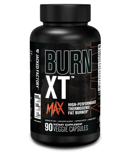 [BRSROYYKCAIB4335] Jacked Factory Burn-XT Max - High-Performance Thermogenic Fat Burner & Appetite Suppressant for Weight Loss w/PurCaf Organic Caffeine, MitoBurn, Green Tea, Acetyl L Carnitine & More - 90 Capsules