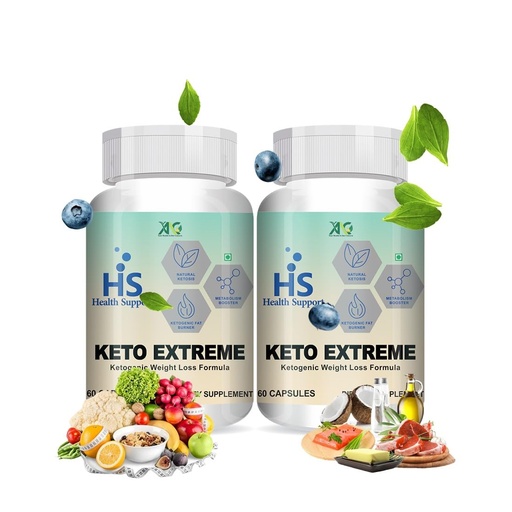 [BRSRABQQCEDROE3V] ANC Keto Extreme Ketogenic Weight Loss Formula with Garcinia Cambogia Extract Fat Burner | Metabolism Booster Pack of 2 (60 Capsules)