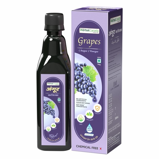 [BRSW2ED4OB5GOETV] Herbal Canada Grapes Vinegar 500ml (Pack of 3)