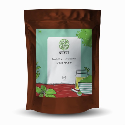[BRSRYZA7DICBQ334] Crushed Green Stevia Powder | 100% Whole Leaf, Zero-Calorie Indigenous Plant Sweetener | Pack of 2, 100g each
