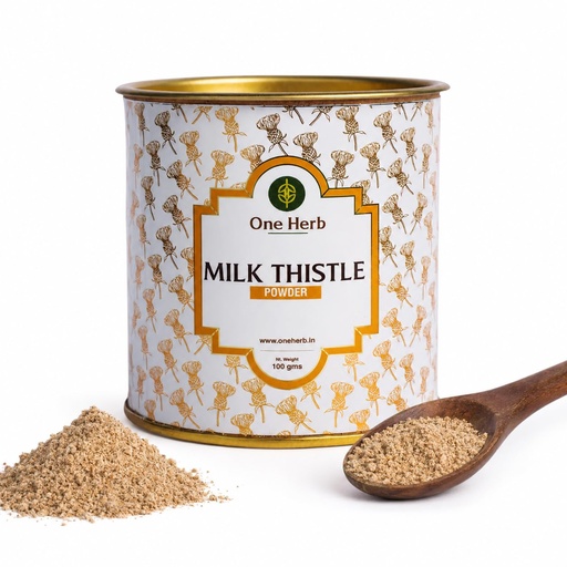 [BRSWYBDRBABAAC3D] One Herb – Milk Thistle Seed Powder 100g | Silybum Marianum | Traditionally Used Herbal Powder for Daily Wellness & Internal Balance