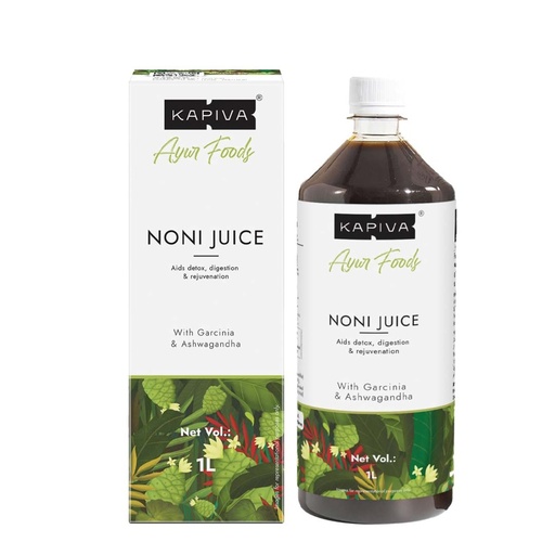 [BRSWKH3QBBYWGD3A] Kapiva Noni Juice (1L) - Rich in Antioxidants, Boosts Energy, Builds Immunity, Natural Detoxifier