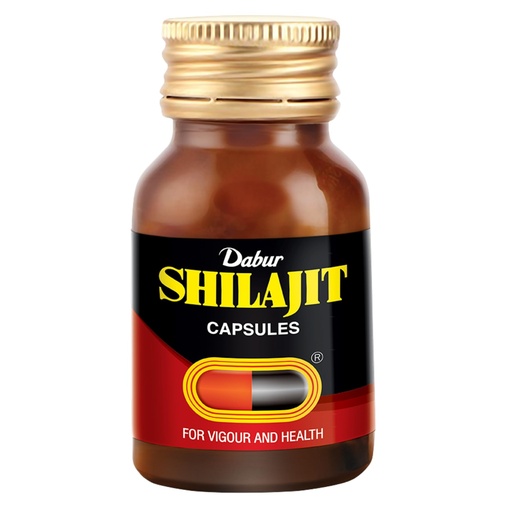 [BRSREBL5BECQIA3G] Dabur Shilajit Ayurvedic Capsules - 30 capsules | Pure Shilajit with Antifatigue and Anti Inflammatory Benefits | For Vigour, Strength and Ayuvedic Health | Immunity Booster
